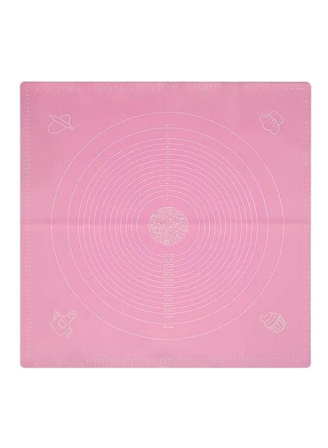 مفرش من السيليكون للخَبز وإعداد البيتزا وردي 70 x 70سم - Image 1