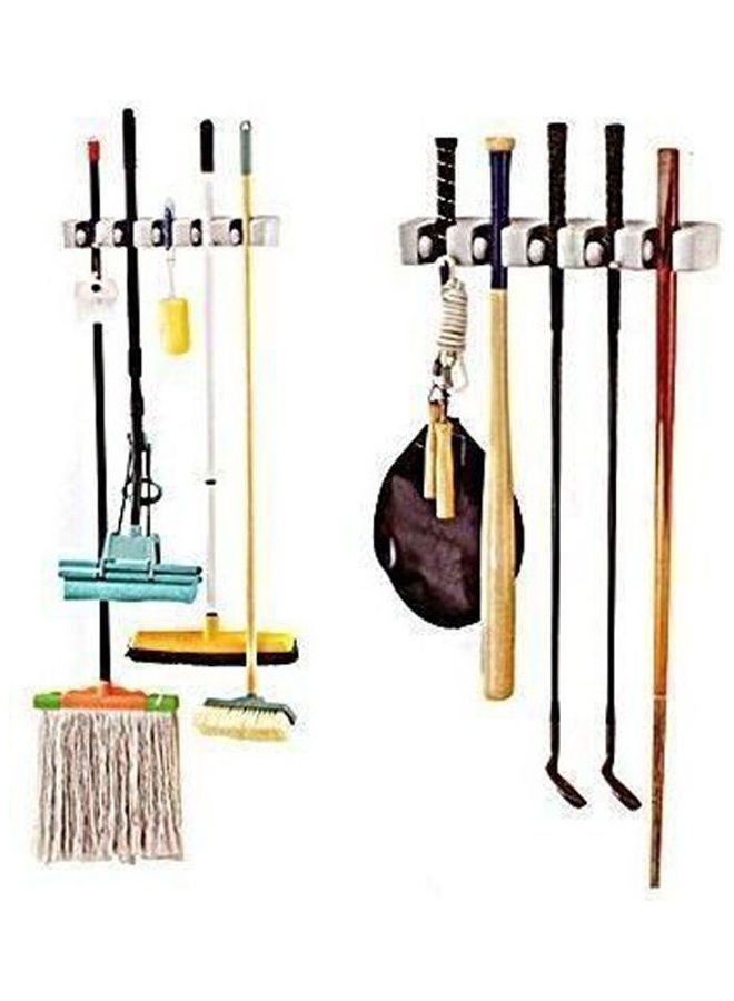 Mop And Broom Holder Wall Mount Blue 10cm - Image 1