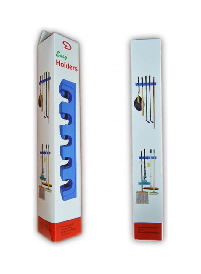 Mop And Broom Holder Wall Mount Blue 10cm - Image 2