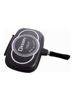 DESSINI Aluminum Two-Sided Double Grill Non-Stick Pressure Pan Black 36cm  - Image 1