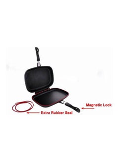 DESSINI Aluminum Two-Sided Double Grill Non-Stick Pressure Pan Black 36cm  - Image 2