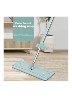 Generic Ree Hand Washing Flat Mop Bucket Set Blue/Silver 1584grams  - Image 2