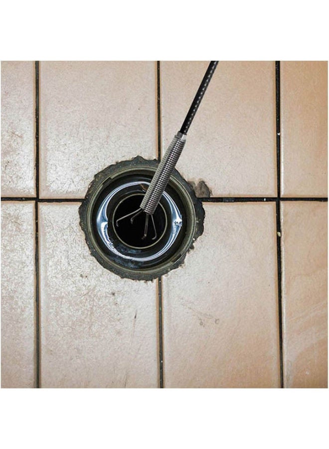 Pipe Dredging Tools Drain Snake Drain Cleaner Black/Silver 160cm - Image 3