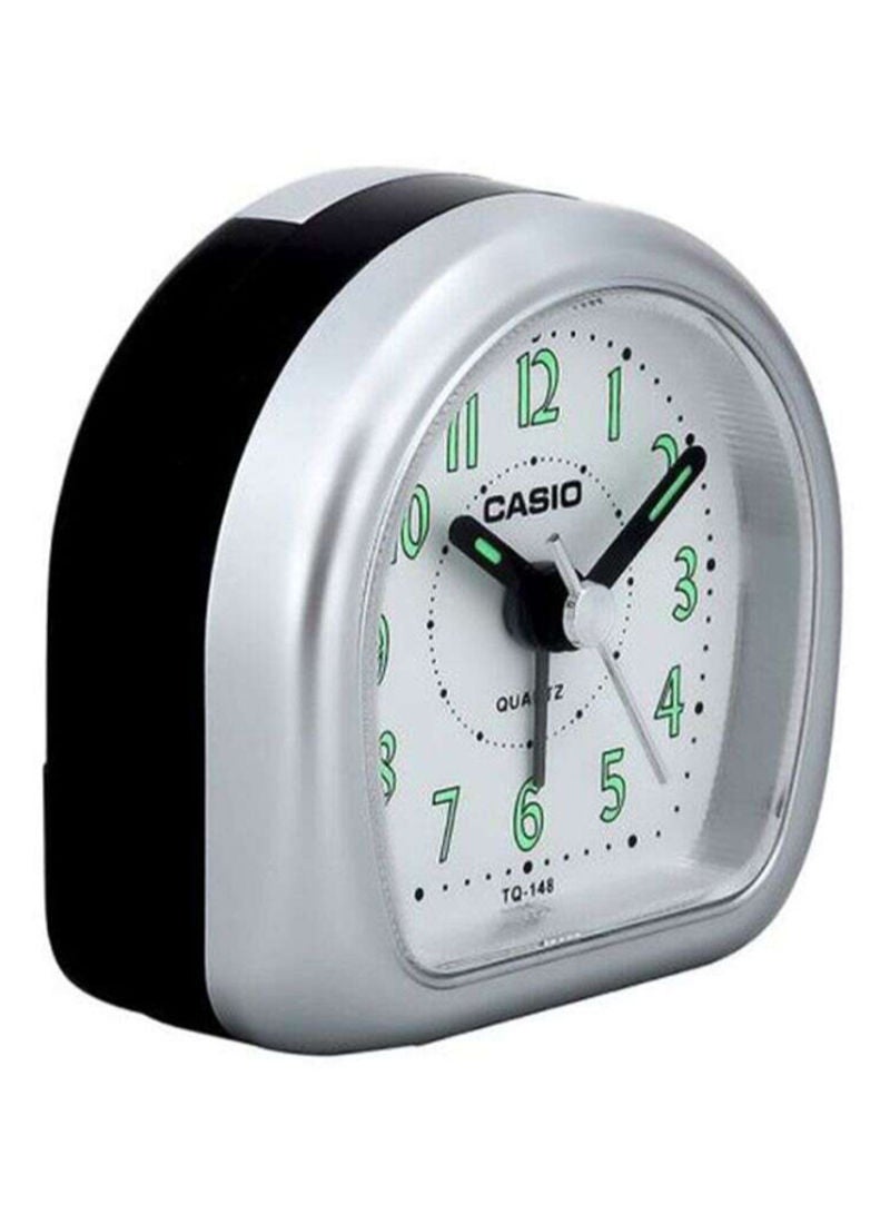 CASIO - Table Analog Alarm Clock Black/Grey 6.1cm - Image 1