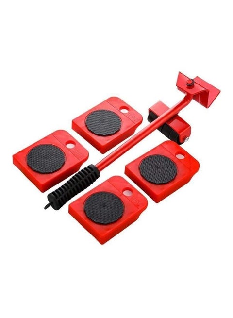 Pack Of 5 Artifact Durable Furniture Lifter Red/Black