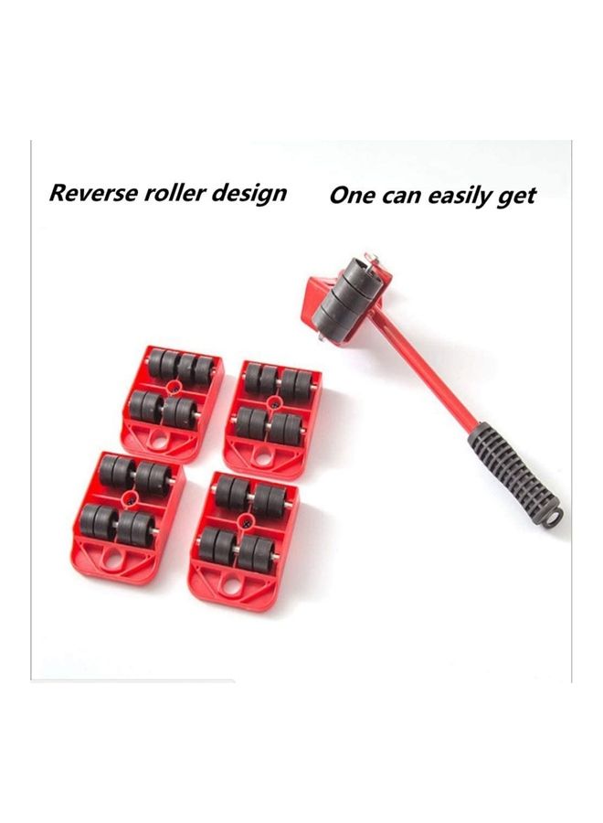 Pack Of 5 Artifact Durable Furniture Lifter Red/Black - v1625804404/N48991840A_3