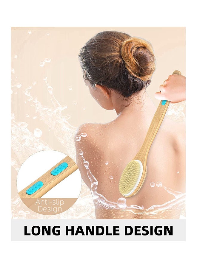 Double-Sided Shower Brush Beige 17.1x2.4inch - v1625805406/N48991916A_3