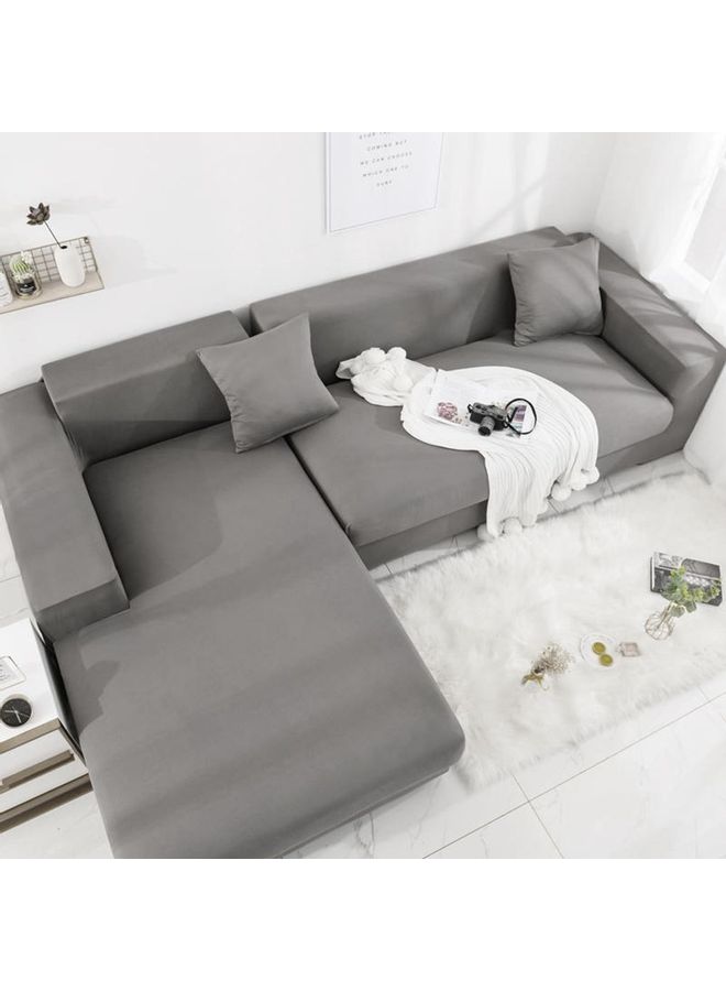 Sharpdo L-shaped Sofa Cover Set Grey  - Image 2