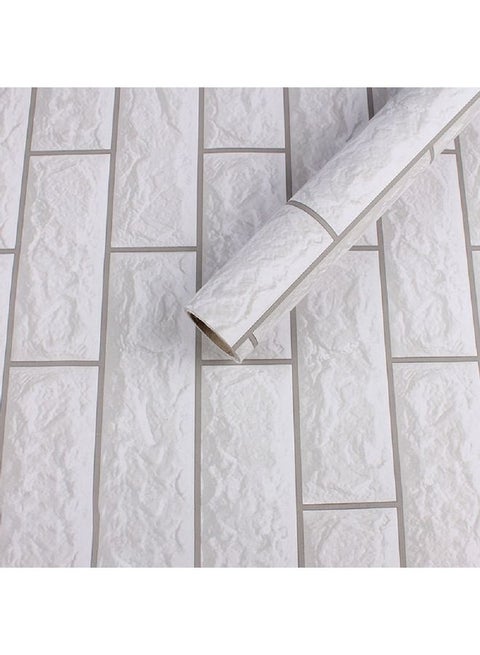 Self-Adhesive Decorative Wallpaper Grey/Brown 60x200cm