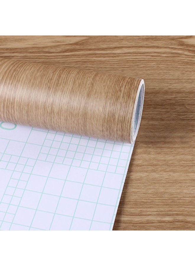 Sharpdo - Wood Grain Design Wallpaper Brown 60x300cm - Image 1