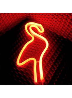 Sharpdo Flamingo Shape LED Neon Light Warm Yellow  - Image 3