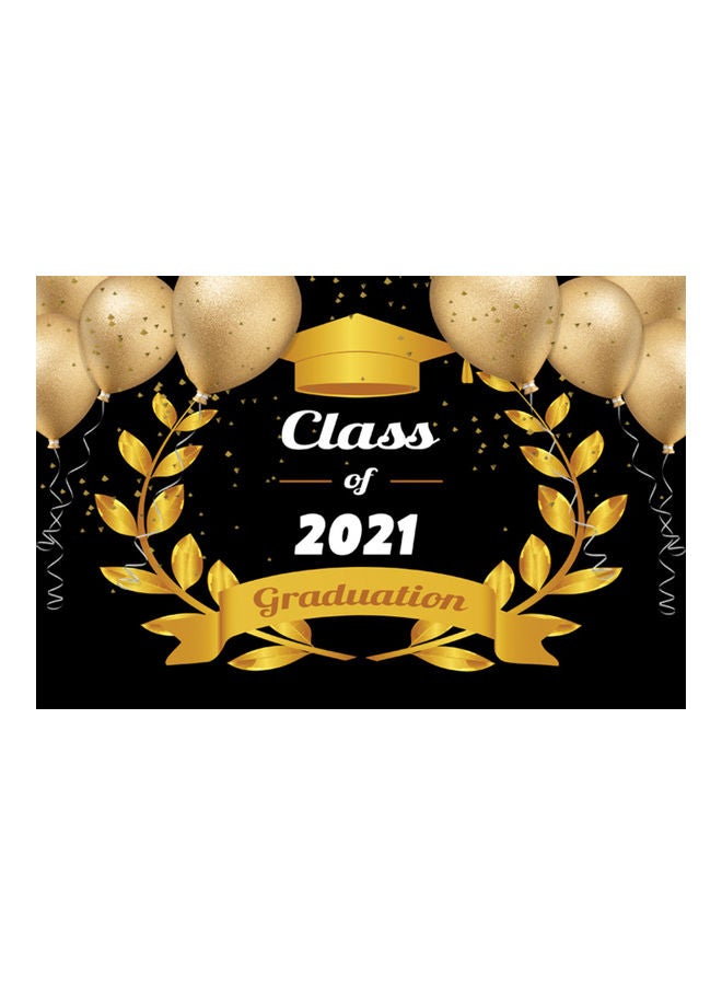 خلفية للتصوير الفوتوغرافي بتصميم حفل التخرج مصنوعة من الفينيل تتميز الحافظة بتصميم مُتعدد الألوان. - Image 1