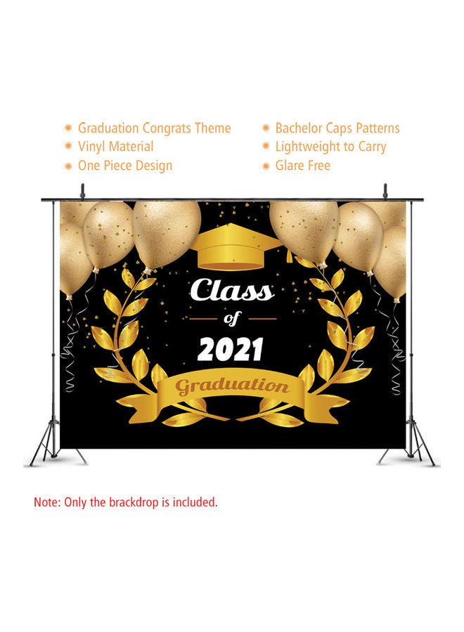 خلفية للتصوير الفوتوغرافي بتصميم حفل التخرج مصنوعة من الفينيل تتميز الحافظة بتصميم مُتعدد الألوان. - Image 3