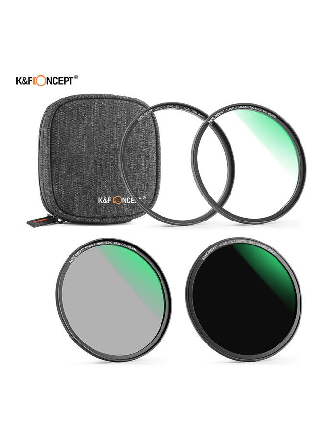 K&F Concept 4-Piece Ultra Clear Magnetic Filter With Pouch Multicolour  - Image 2