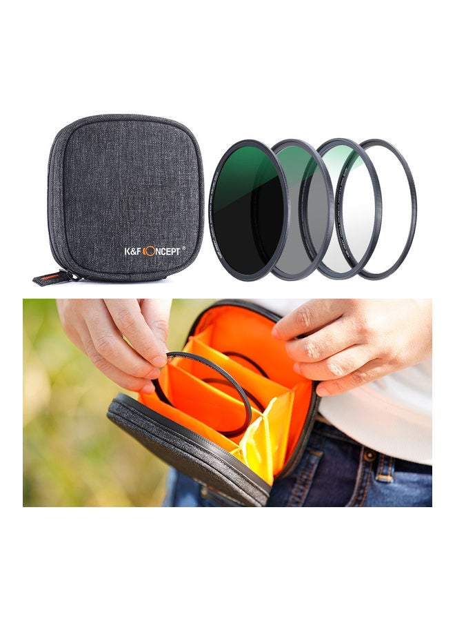 K&F Concept 4-Piece Ultra Clear Magnetic Filter With Pouch Multicolour  - Image 3