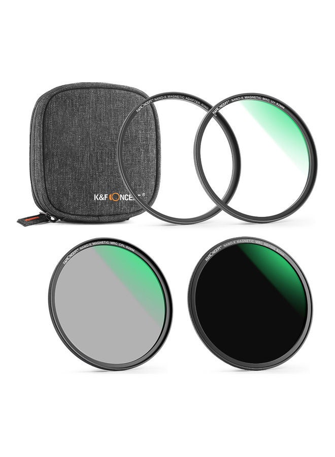 K&F Concept 4-Piece Ultra Clear Magnetic Filter With Pouch Multicolour  - Image 1