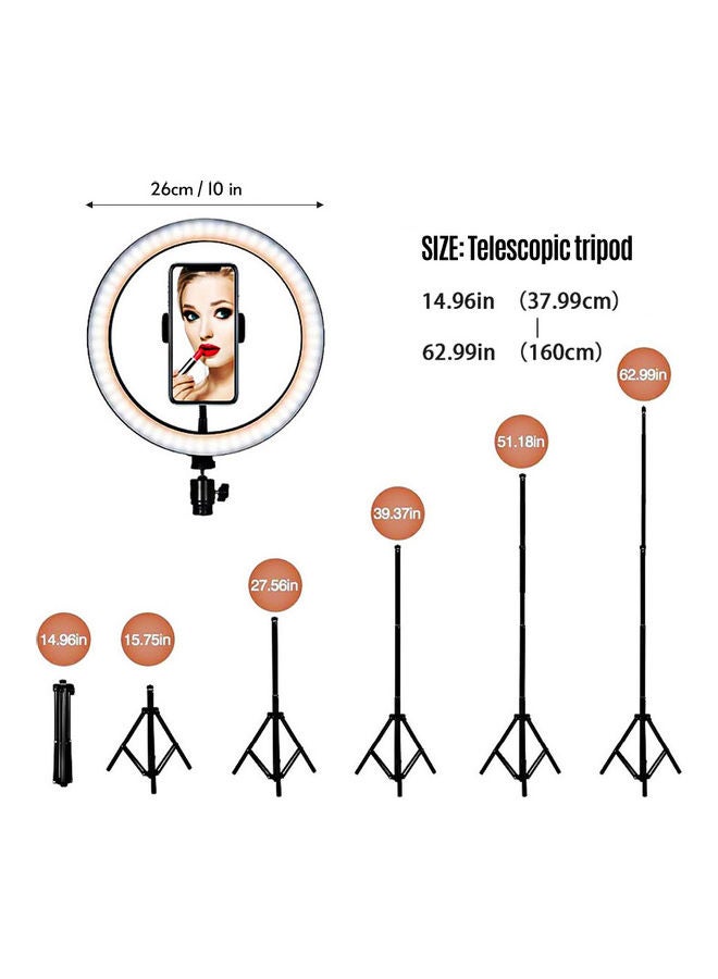Generic - Foldable LED Ring Light With Accessories Multicolour - Image 1