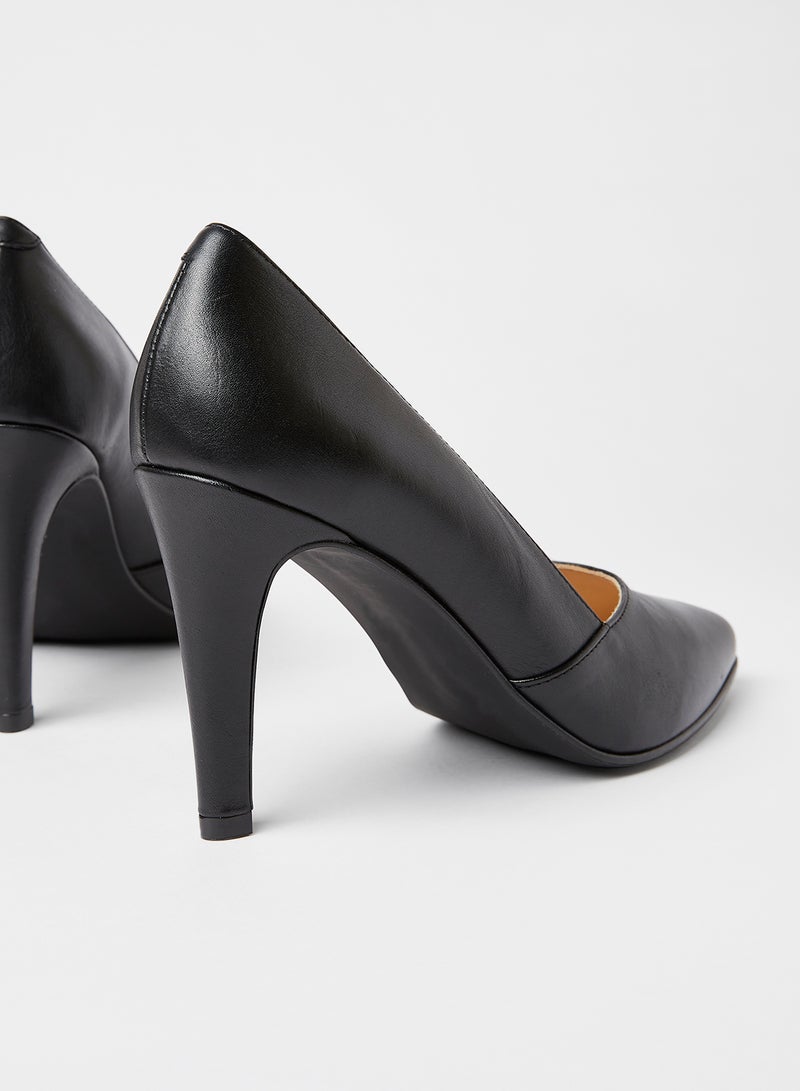 VERO MODA Mastea Leather Pumps Black  - Image 3