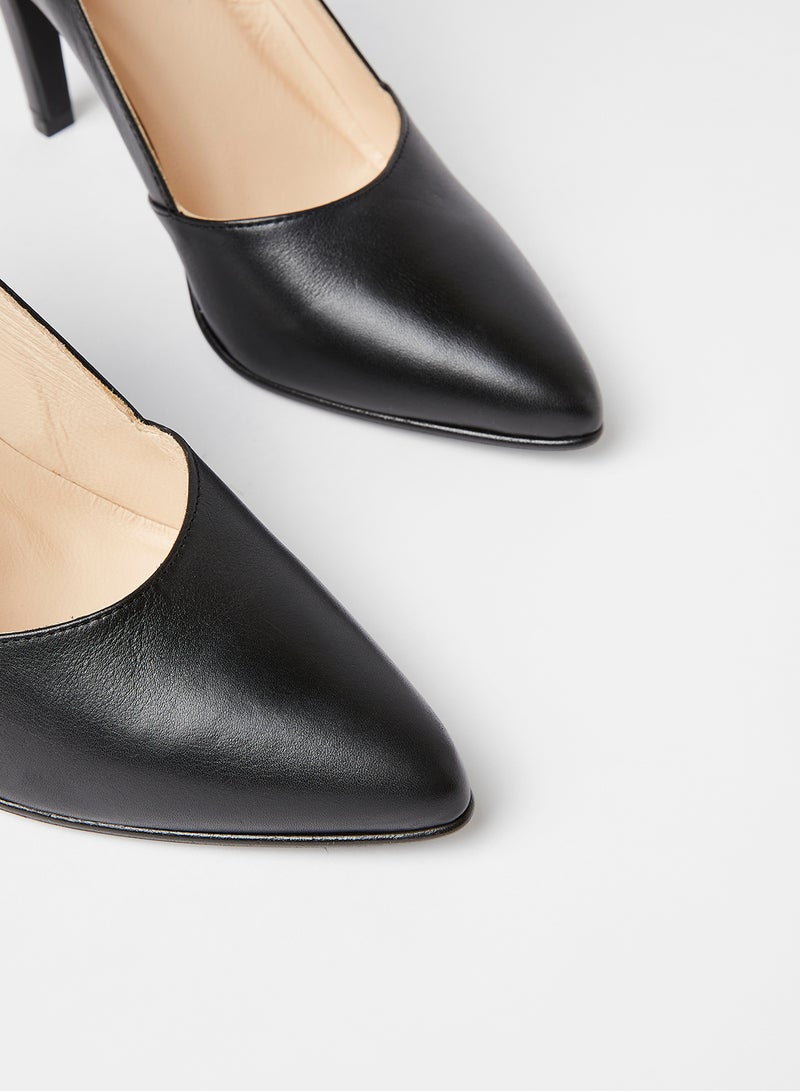 VERO MODA Mastea Leather Pumps Black  - Image 4