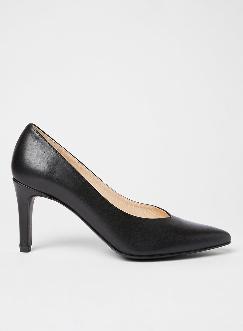VERO MODA - Tia Leather Pumps Black - Image 1