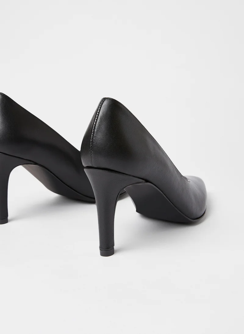 VERO MODA Tia Leather Pumps Black