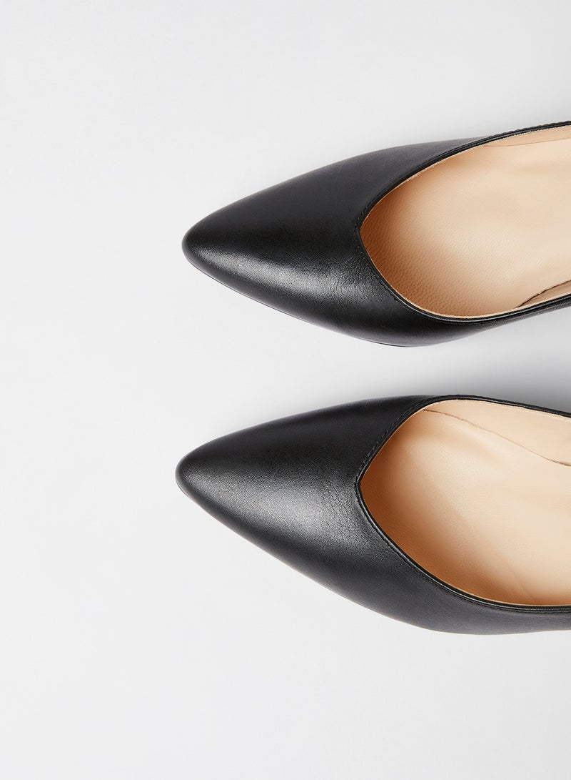VERO MODA - Tia Leather Pumps Black - Image 1