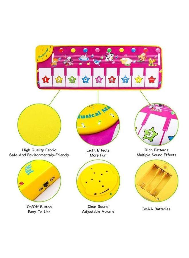 Musical Piano Keyboard Playmat 100x36cm - Image 2