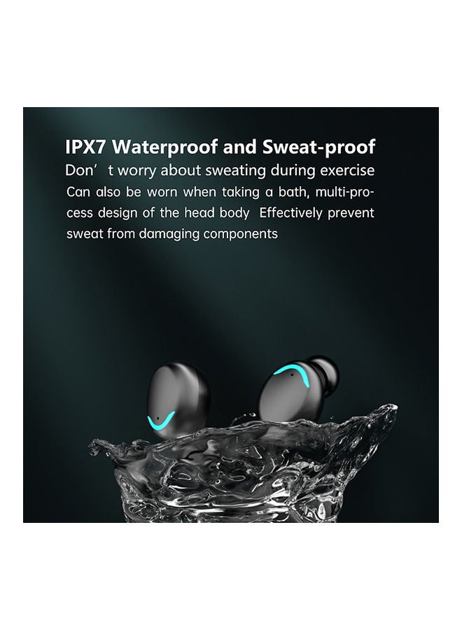 R11 BT 5.1 Waterproof Wireless In-Ear Earbuds With Charging Case Black  - Image 3