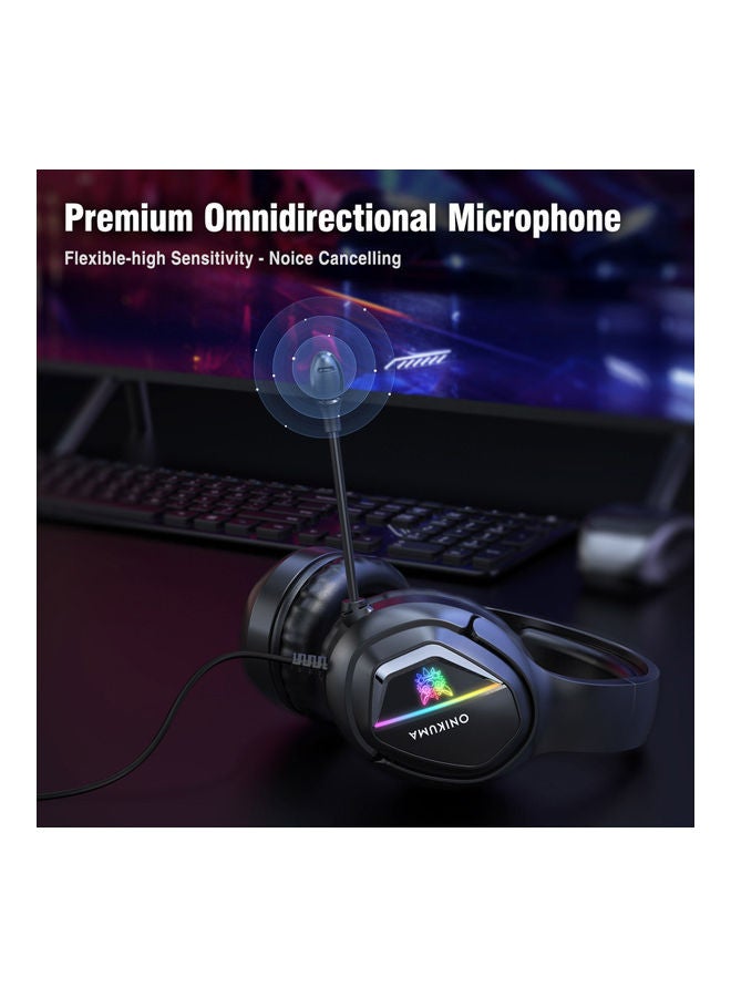 onikuma X2 Wired Over-Ear Gaming Headset  - Image 4