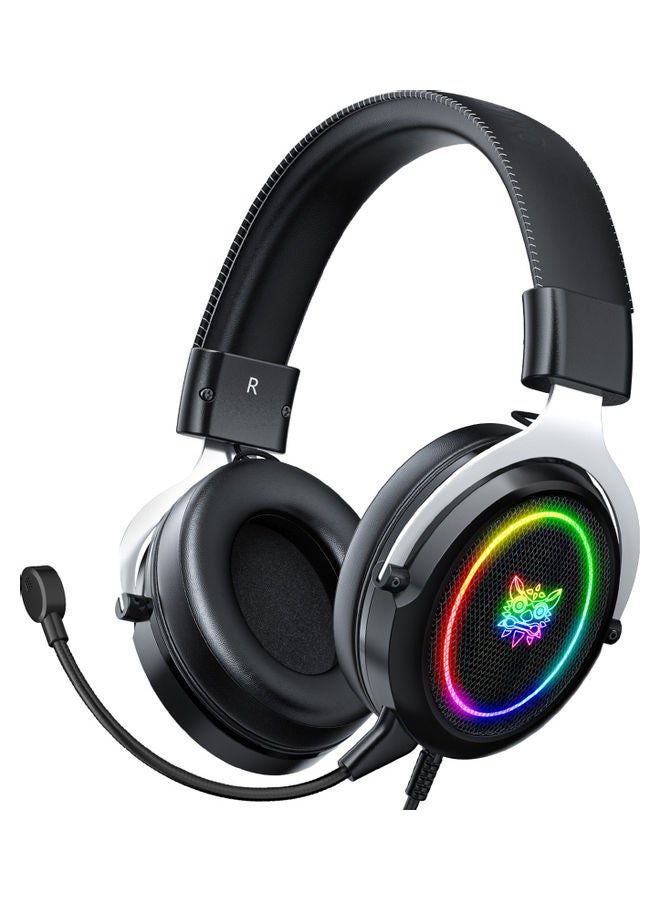 onikuma X10 Wired Over-Ear Headphones Black/Silver - Image 1