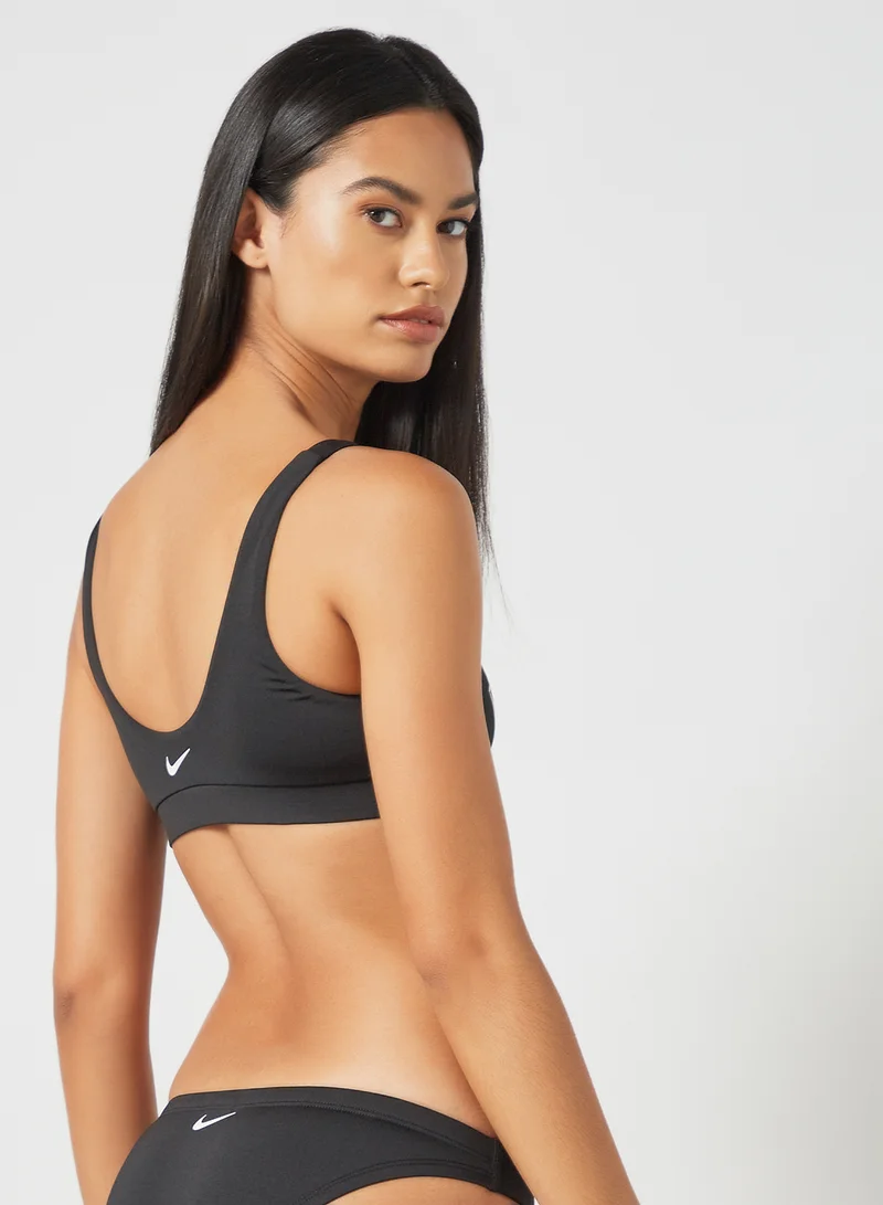 Nike Scoop Neck Bikini Top Black