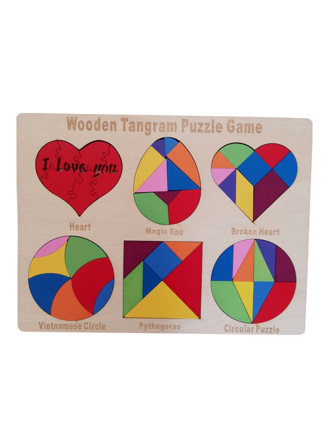 Wooden Tangram Puzzle Set - Image 1