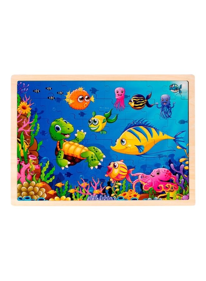 مجموعة أحجية قطع تركيب الصور بتصميم سلحفاة بحرية مكونة من 48 قطعة