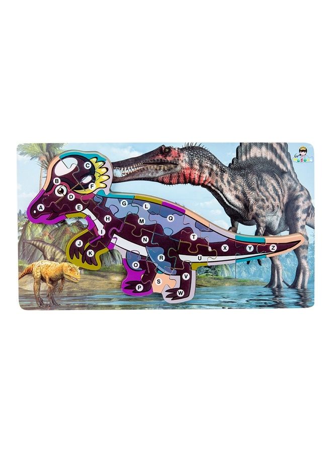 Dilophosaurus Letter 3D Dinosaur Jigsaw Puzzle Set