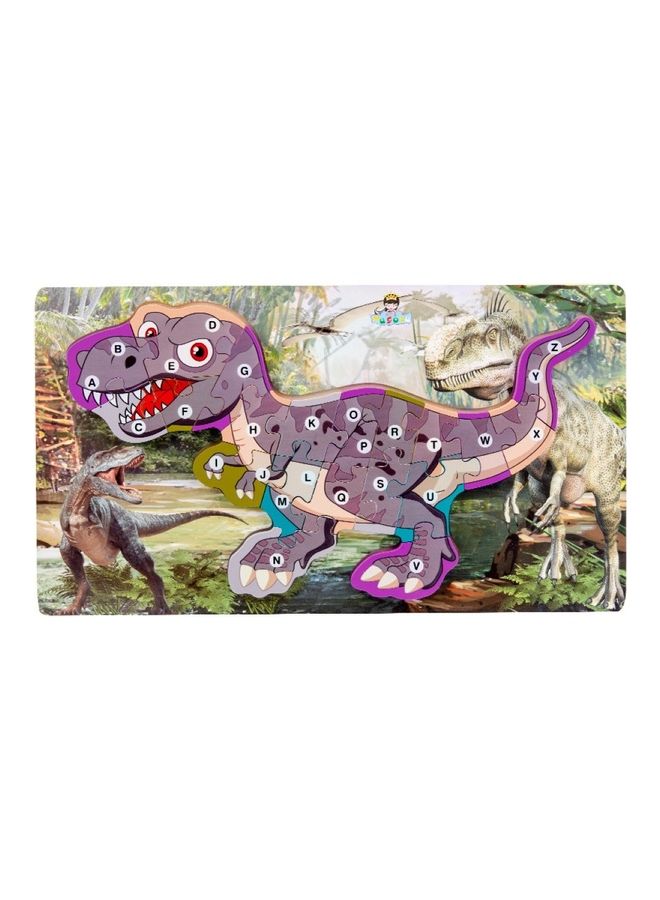 مجموعة أحجية قطع تركيب الصور بتصميم ديناصور ثلاثي الأبعاد على شكل ديناصور تيرانوصور