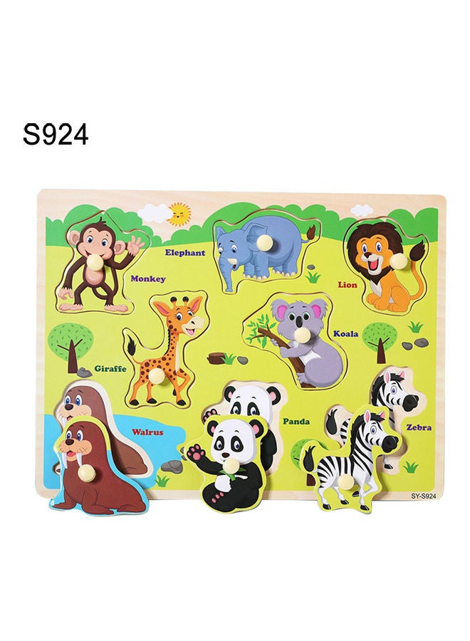 Wild Animals Themed Wooden Puzzle Set 