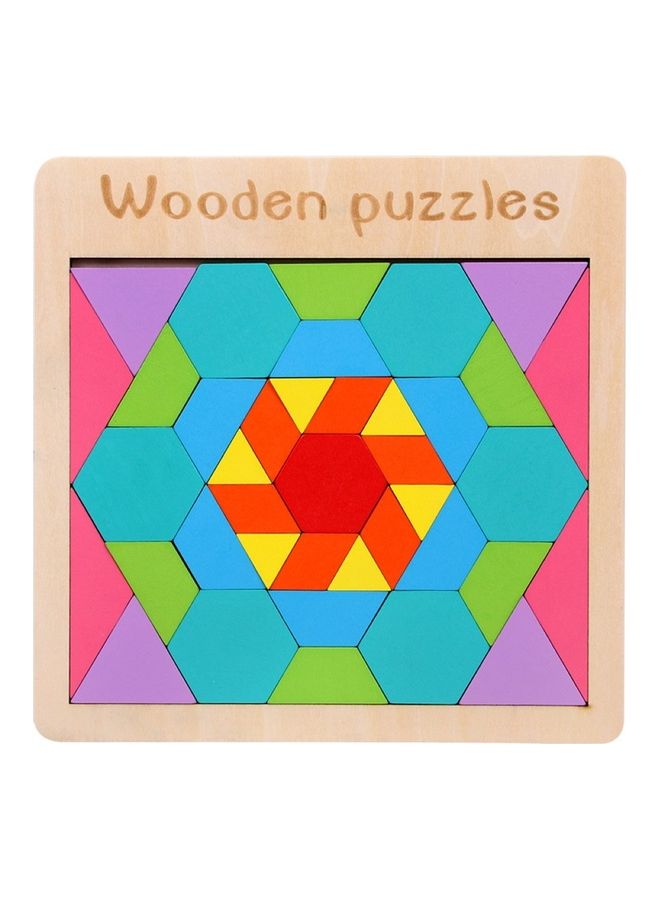 مجموعة أحجية قطع تركيب الصور تانجرام بتصميم أشكال هندسية - Image 1