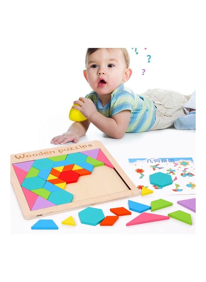 مجموعة أحجية قطع تركيب الصور تانجرام بتصميم أشكال هندسية - Image 5