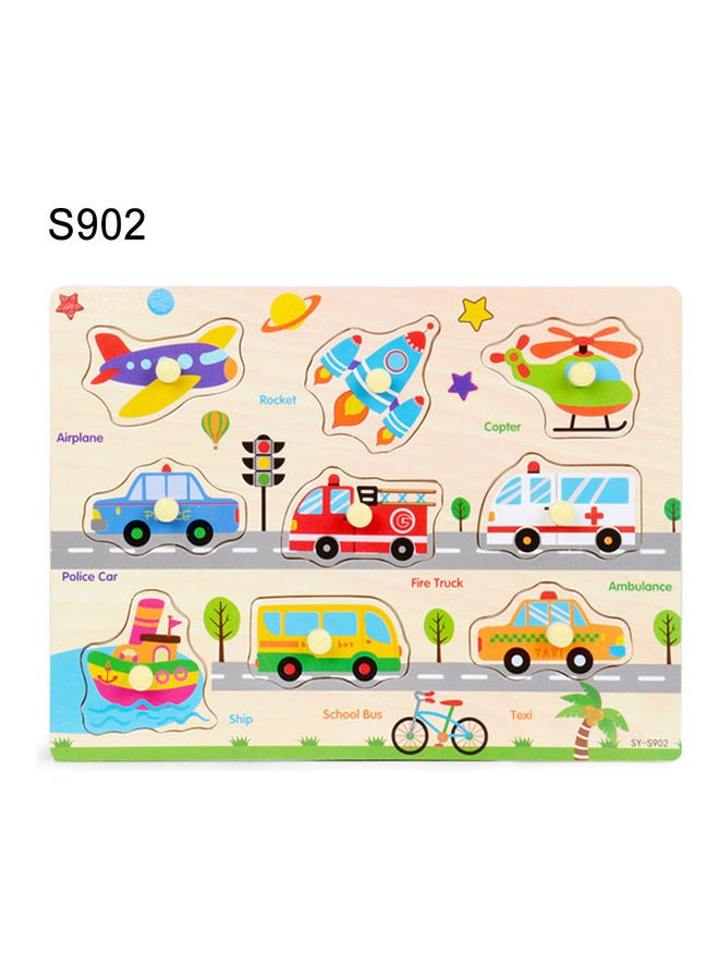 Vehicles Themed Wooden Puzzle Set