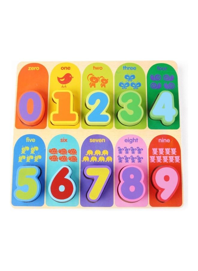 طقم أحجية أرقام خشبية