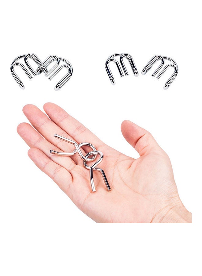 8-Piece Brain Teaser Puzzle Ring Set  - Image 3