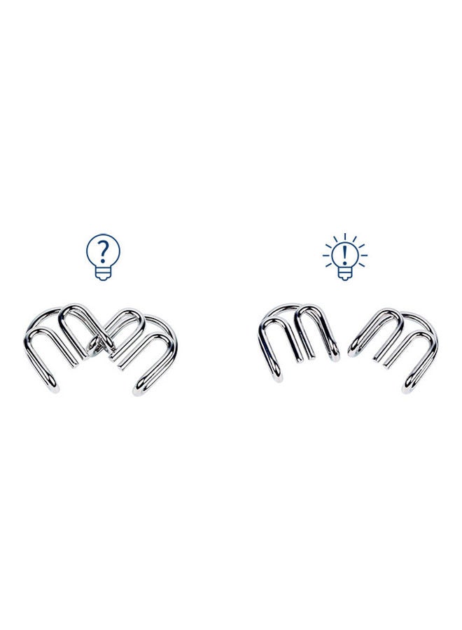 8-Piece Brain Teaser Puzzle Ring Set  - Image 4