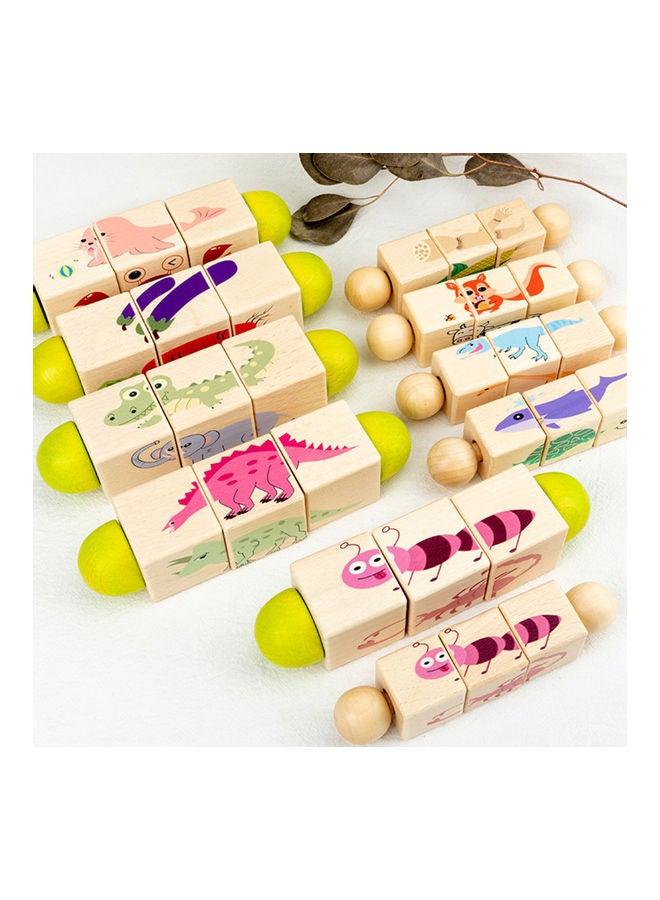 Puzzle Lovely Rotating Wood Toy - Image 4