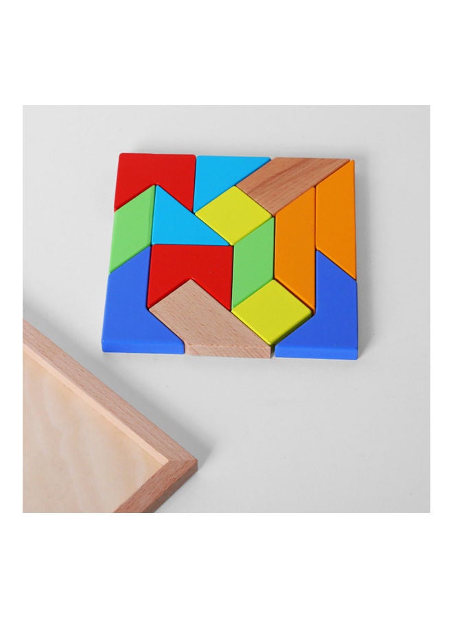 مجموعة أحجية قطع تركيب الصور تانجرام من الخشب - Image 5