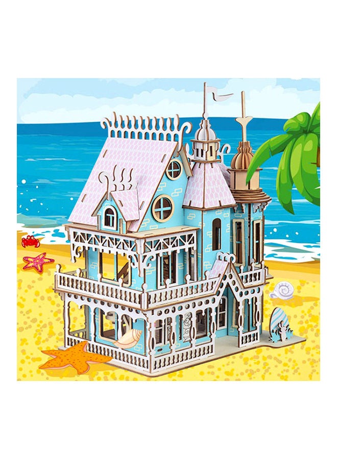 مجموعة أحجية قطع تركيب ثلاثية الأبعاد من الخشب بتصميم فيلا الأحلام يمكنك تركيبه بنفسك - Image 2