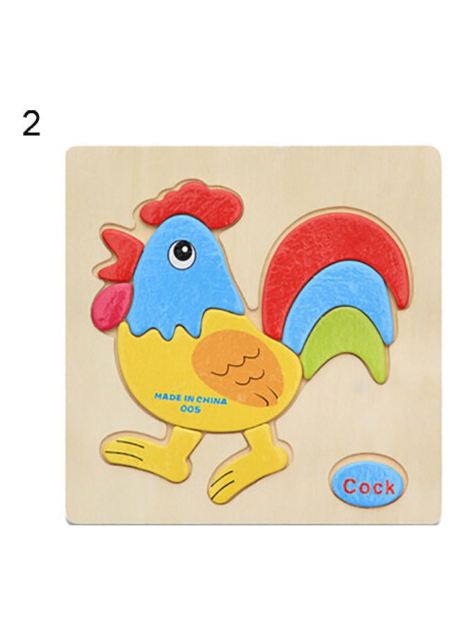 Animal Themed Wooden Pegged Puzzle