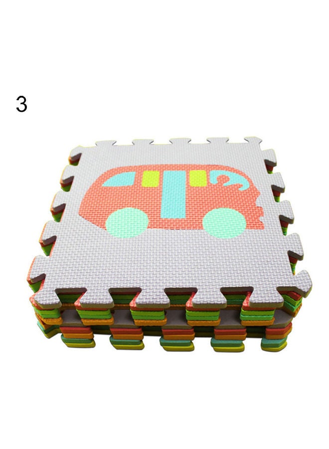 10-Piece Animal And Fruit With Numbers Puzzle 31x11x31cm  - Image 1