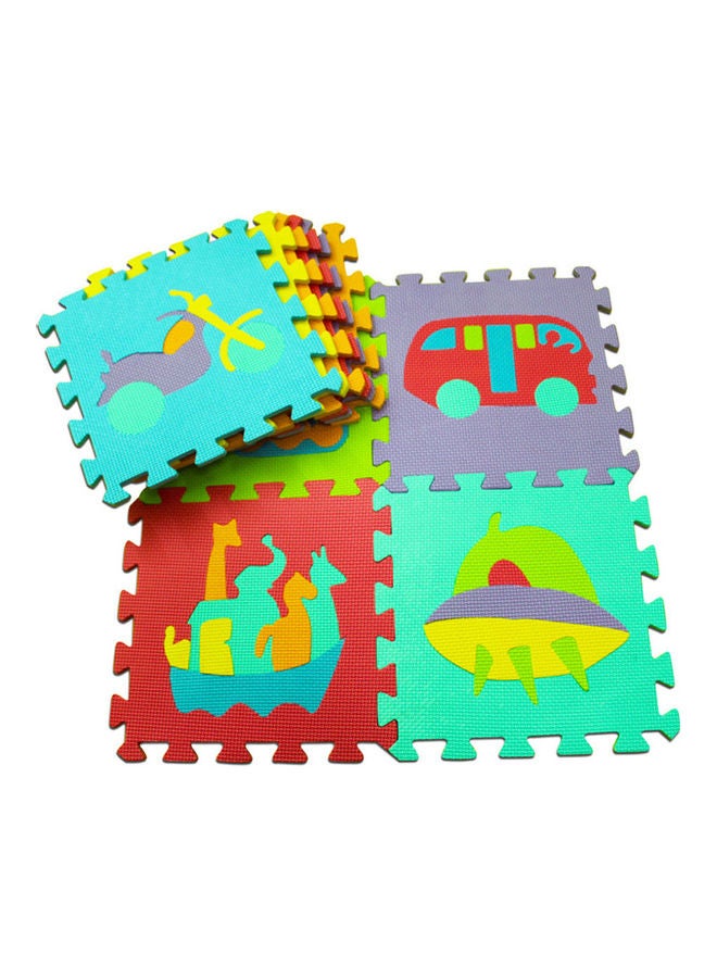 10-Piece Animal And Fruit With Numbers Puzzle 31x11x31cm  - Image 2