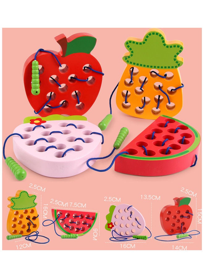 Fruit Wooden Lacing Puzzles Set - Image 4