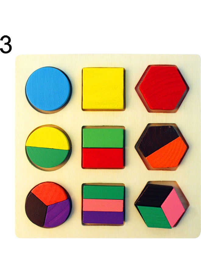 Geometric Shape Pegged Puzzle
